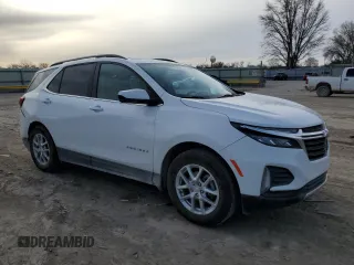 2024 Chevrolet Equinox LT with VIN 3GNAXKEG0RL106683, listed as a Copart auction lot 47869355 with 24,359 mi miles and Salvage Title. Bid and sale history available at DreamBid. Image 4.