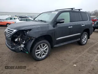 2015 Lexus LX 570 with VIN JTJHY7AX7F4184982, listed as a Copart auction lot 83942454 with 140,524 mi miles and Salvage Title. Bid and sale history available at DreamBid. Image 1.