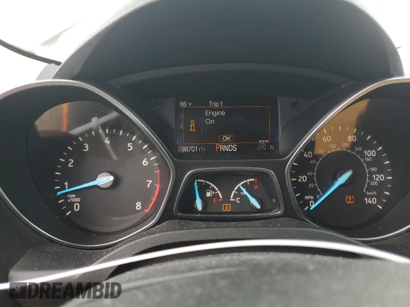 2017 Ford Escape SE with VIN 1FMCU0GD6HUD28114, listed as a Copart auction lot 51626095 with 98,701 mi miles and Clean Title. Bid and sale history available at carsss.com. Image 9.