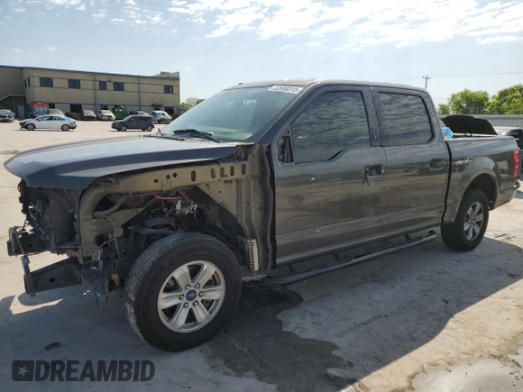 2018 Ford F-150 XL with VIN 1FTEW1CBXJKF52554, listed as a Copart auction lot 52690315 with 141,966 mi miles and Salvage Title. Bid and sale history available at carsss.com. Image 1.