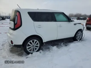 2018 Kia Soul + with VIN KNDJP3A50J7610999, listed as a Copart auction lot 45407235 with 0 mi miles and Salvage Title. Bid and sale history available at carsss.com. Image 3.