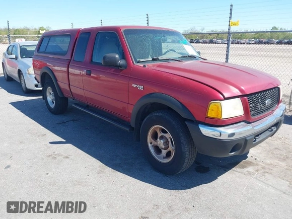 2001 Ford Ranger XL Fleet with VIN 1FTZR15E31PA53677, listed as a IAAI auction lot 41866649 with 121,968 mi miles. Bid and sale history available at carsss.com. Image 1.