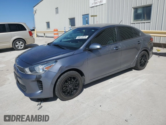 2020 Kia Rio S with VIN 3KPA24AD7LE333976, listed as a Copart auction lot 49512075 with 64,407 mi miles and Salvage Title. Bid and sale history available at DreamBid. Image 1.