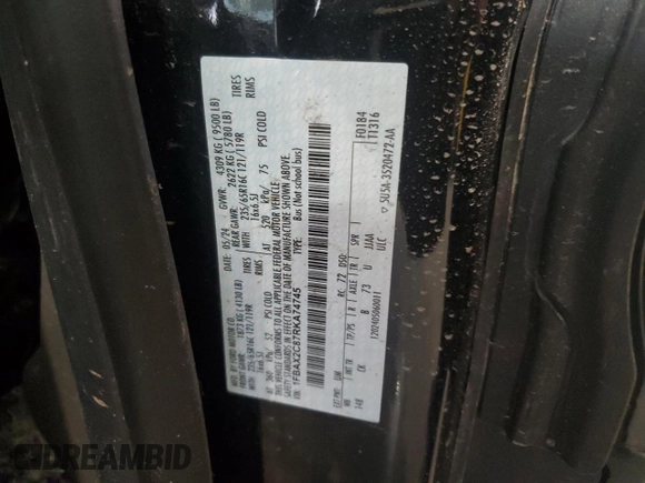 2024 Ford Transit Passenger XL с VIN 1FBAX2C87RKA74745, выставлен на аукционе Copart как лот 64427305 с пробегом Не указан миль и На запчасти • Non repairable. История ставок и продаж доступна на DreamBid. Изображение 13.