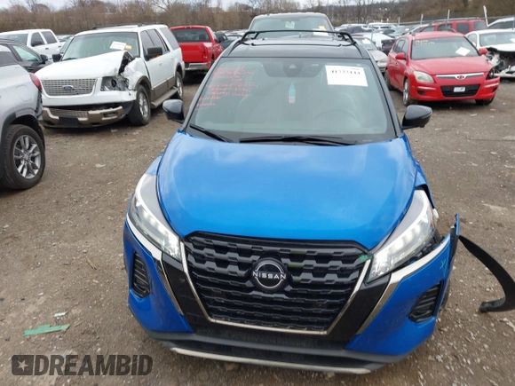 2023 Nissan Kicks SR with VIN 3N1CP5DV2PL520079, listed as a IAAI auction lot 41733144 with 16,398 mi miles. Bid and sale history available at carsss.com. Image 12.