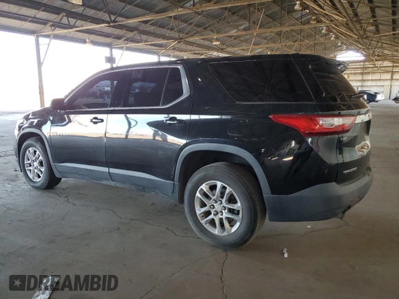 2018 Chevrolet Traverse LS z VIN 1GNERFKW5JJ132772, wystawiony jako Copart lot #57507055 z przebiegiem 121 717 mil mil oraz Czysty tytuł • Clean title. Historia ofert i sprzedaży dostępna na DreamBid. Obrazek 2.