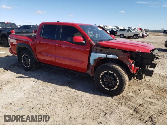 2025 Nissan Frontier SV with VIN 1N6ED1EJ0SN618133, listed as a Copart auction lot 41854885 with 853 mi miles and Salvage title. Bid and sale history available at DreamBid. Image 4.