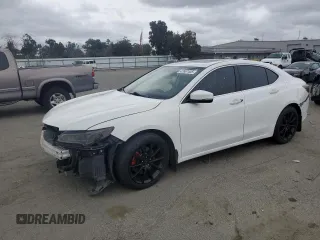2015 Acura TLX V6 Advance with VIN 19UUB2F74FA025015, listed as a Copart auction lot 47667405 with 94,506 mi miles and Salvage Title. Bid and sale history available at carsss.com. Image 1.