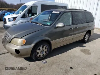 2003 Kia Sedona LX with VIN KNDUP131136362461, listed as a Copart auction lot 45305714 with 80,265 mi miles and Clean Title. Bid and sale history available at carsss.com. Image 1.