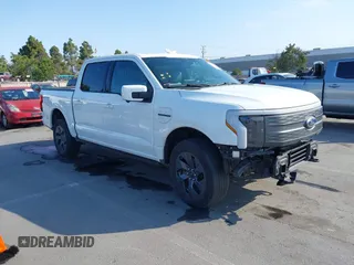 2023 Ford F-150 Lightning Pro with VIN 1FTVW1EVXPWG17251, listed as a IAAI auction lot 42394114 with 37,721 mi miles and . Bid and sale history available at DreamBid. Image 1.