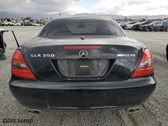 2009 Mercedes-Benz SLK-Class 3.5L with VIN WDBWK58F99F190447, listed as a Copart auction lot 80563924 with 41,783 mi miles and Salvage Title. Bid and sale history available at carsss.com. Image 6.
