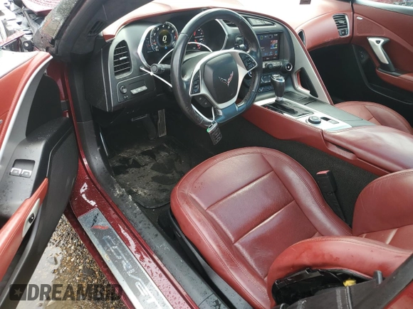 2016 Chevrolet Corvette Z51 3LT z VIN 1G1YM2D72G5115389, wystawiony jako Copart lot #62727045 z przebiegiem 76 872 mil mil oraz Szkoda całkowita • Salvage title. Historia ofert i sprzedaży dostępna na DreamBid. Obrazek 8.