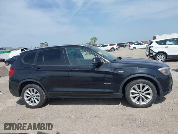 2015 BMW X3 sDrive28i with VIN 5UXWZ7C51F0M82937, listed as a IAAI auction lot 42028655 with 122,969 mi miles and . Bid and sale history available at DreamBid. Image 13.