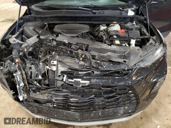 2022 Chevrolet Blazer LT with VIN 3GNKBHRS0NS112777, listed as a Copart auction lot 55030545 with 20,653 mi miles and Salvage title. Bid and sale history available at DreamBid. Image 12.
