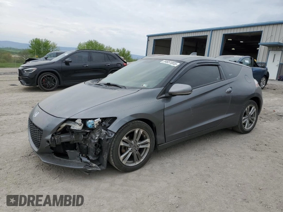 2013 Honda CR-Z with VIN JHMZF1D49DS000435, listed as a Copart auction lot 54651855 with 181,444 mi miles and Salvage Title. Bid and sale history available at carsss.com. Image 1.