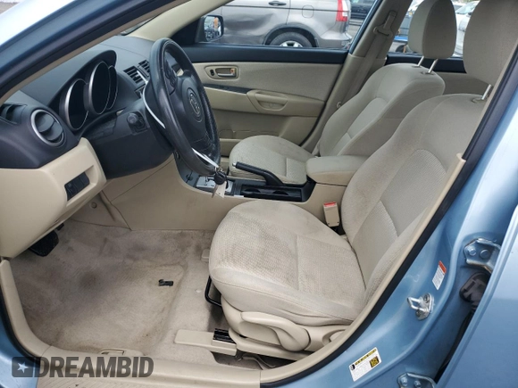 2007 Mazda 3 i Touring with VIN JM1BK32G271754990, listed as a Copart auction lot 55819265 with 64,345 mi miles and Salvage Title. Bid and sale history available at DreamBid. Image 7.