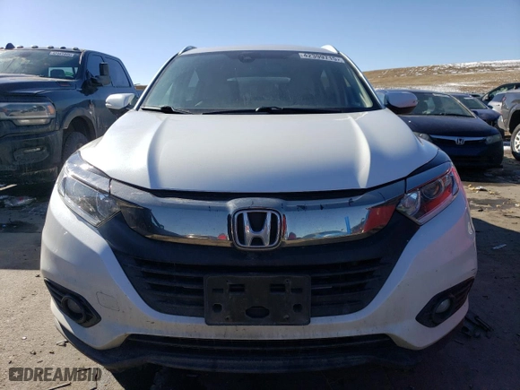 2022 Honda HR-V EX-L with VIN 3CZRU6H7XNM701160, listed as a Copart auction lot 42399715 with 36,819 mi miles and Salvage Title. Bid and sale history available at carsss.com. Image 5.