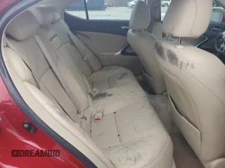 2007 Lexus IS with VIN JTHBK262875040801, listed as a Copart auction lot 48051995 with 153,815 mi miles and Salvage Title. Bid and sale history available at carsss.com. Image 10.