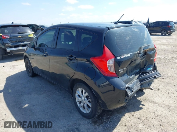 2015 Nissan Note SV with VIN 3N1CE2CPXFL369921, listed as a IAAI auction lot 41785503 with 109,718 mi miles and . Bid and sale history available at DreamBid. Image 3.