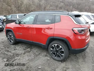 2024 Jeep Compass Limited with VIN 3C4NJDCNXRT594128, listed as a Copart auction lot 52923255 with 19,277 mi miles and Salvage title. Bid and sale history available at DreamBid. Image 2.