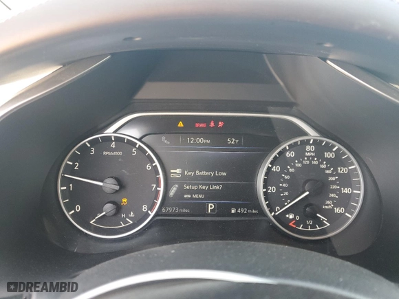 2018 Nissan Murano Platinum with VIN 5N1AZ2MG0JN169948, listed as a Copart auction lot 52020905 with 67,973 mi miles and Salvage Title. Bid and sale history available at carsss.com. Image 9.