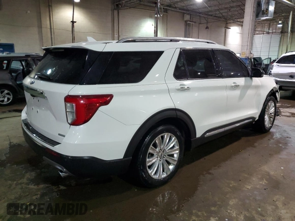 2020 Ford Explorer Limited with VIN 1FMSK7FH4LGB47423, listed as a Copart auction lot 89350425 with 41,381 mi miles and Salvage Title. Bid and sale history available at carsss.com. Image 3.