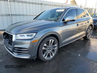 2018 Audi SQ5 Premium Plus with VIN WA1A4AFY1J2150081, listed as a Copart auction lot 42928885 with 54,757 mi miles and Salvage Title. Bid and sale history available at DreamBid. Image 1.