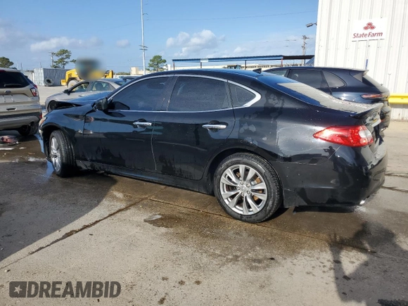 2013 Infiniti M37 with VIN JN1BY1AR3DM601389, listed as a Copart auction lot 79294144 with 127,969 mi miles and Salvage Title. Bid and sale history available at carsss.com. Image 2.