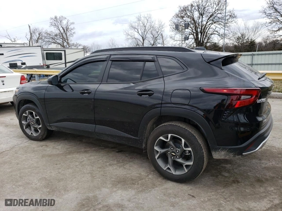 2025 Chevrolet Trax LT with VIN KL77LHEP2SC043442, listed as a Copart auction lot 89102835 with 2,222 mi miles and Salvage Title. Bid and sale history available at carsss.com. Image 2.