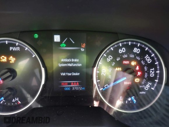 2021 Toyota RAV4 Hybrid LE with VIN 4T3LWRFVXMU035343, listed as a IAAI auction lot 41340188 with 37,072 mi miles. Bid and sale history available at carsss.com. Image 7.