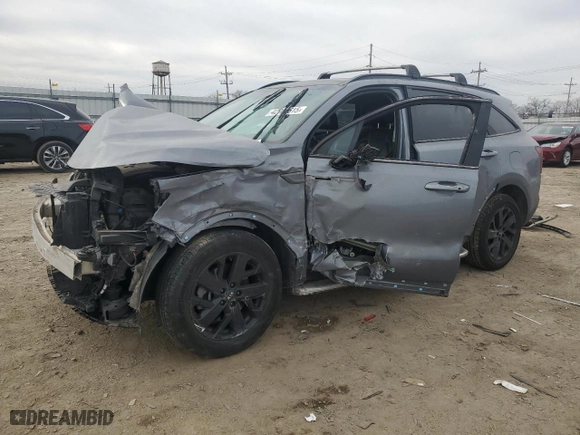 2021 Kia Sorento S with VIN 5XYRLDLC5MG024113, listed as a Copart auction lot 42989615 with 87,779 mi miles and Salvage Title. Bid and sale history available at carsss.com. Image 1.