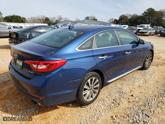2015 Hyundai Sonata 2.4L Sport with VIN 5NPE34AF4FH199217, listed as a Copart auction lot 42908335 with 77,888 mi miles and Salvage Title. Bid and sale history available at carsss.com. Image 3.