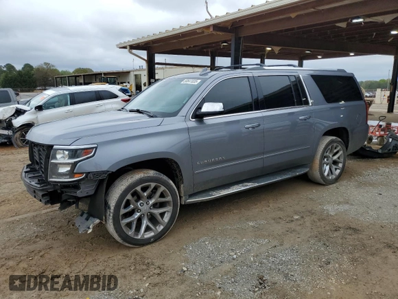 2018 Chevrolet Suburban Premier with VIN 1GNSCJKC5JR293962, listed as a Copart auction lot 50641835 with 137,598 mi miles and Salvage Title. Bid and sale history available at DreamBid. Image 1.