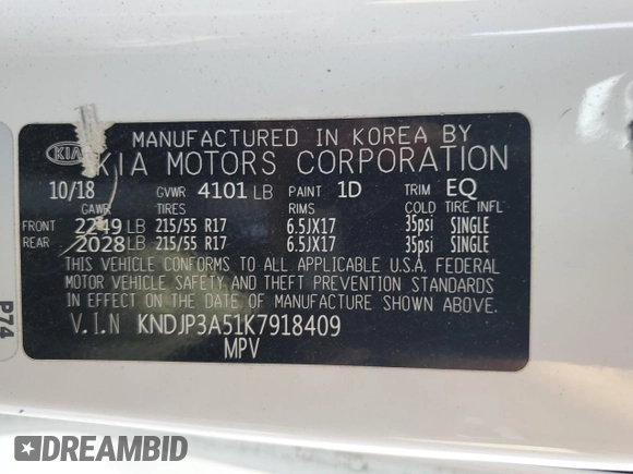 2019 Kia Soul + with VIN KNDJP3A51K7918409, listed as a Copart auction lot 48827375 with 119,356 mi miles and Clean Title. Bid and sale history available at DreamBid. Image 12.