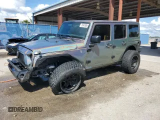 2018 Jeep Wrangler JK Unlimited Sport S with VIN 1C4BJWDG7JL814226, listed as a Copart auction lot 72442484 with 49,658 mi miles and Salvage Title. Bid and sale history available at carsss.com. Image 1.
