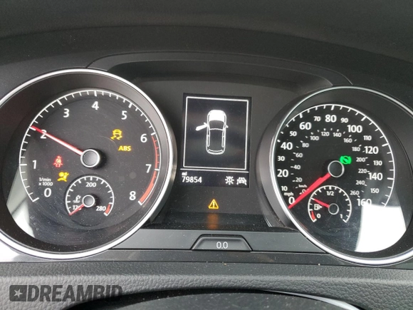 2021 Volkswagen Golf TSI z VIN 3VWG57AU9MM005403, wystawiony jako Copart lot #76763794 z przebiegiem 79 854 mil mil oraz Szkoda całkowita • Salvage title. Historia ofert i sprzedaży dostępna na DreamBid. Obrazek 9.