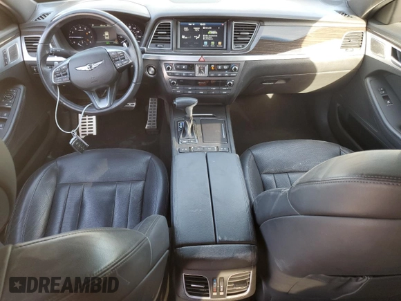 2019 Genesis G80 3.8L with VIN KMHGN4JE9KU299822, listed as a Copart auction lot 48251655 with 77,154 mi miles and Salvage title. Bid and sale history available at DreamBid. Image 8.
