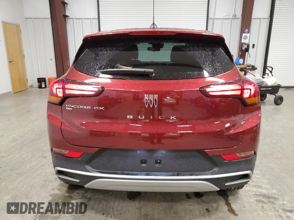 2024 Buick Encore GX Preferred z VIN KL4AMCSL4RB001410, wystawiony jako Copart lot #57526955 z przebiegiem 2 565 mil mil oraz Szkoda całkowita • Salvage title. Historia ofert i sprzedaży dostępna na DreamBid. Obrazek 6.