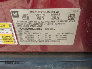 2015 Chevrolet Traverse LT with VIN 1GNKRGKD1FJ361464, listed as a IAAI auction lot 42492063 with 223,560 mi miles and . Bid and sale history available at DreamBid. Image 9.