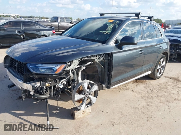 2023 Audi Q5 Premium Plus with VIN WA1BBAFY4P2112508, listed as a IAAI auction lot 40892423 with 24,492 mi miles and . Bid and sale history available at DreamBid. Image 23.