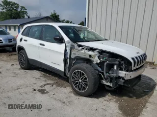 2017 Jeep Cherokee Sport with VIN 1C4PJLAB9HW565983, listed as a Copart auction lot 57095935 with 155,888 mi miles and Salvage title. Bid and sale history available at DreamBid. Image 4.