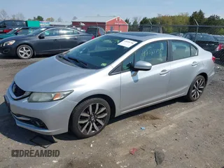 2015 Honda Civic Sedan EX-L with VIN 19XFB2F91FE055109, listed as a IAAI auction lot 42035796 with 199,557 mi miles. Bid and sale history available at carsss.com. Image 17.