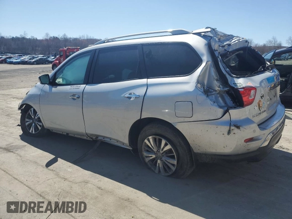 2020 Nissan Pathfinder S with VIN 5N1DR2AMXLC624519, listed as a Copart auction lot 52223695 with 0 mi miles and Salvage Title. Bid and sale history available at carsss.com. Image 2.