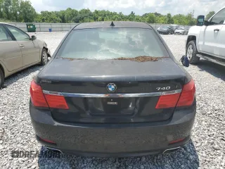 2012 BMW 7 Series 740Li with VIN WBAKB4C55CC577012, listed as a Copart auction lot 62151725 with 111,320 mi miles and Salvage title. Bid and sale history available at DreamBid. Image 6.