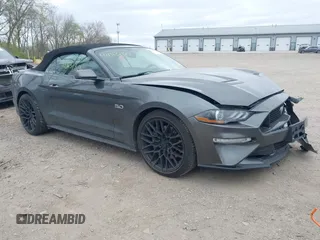 2019 Ford Mustang GT Premium with VIN 1FATP8FF1K5171791, listed as a IAAI auction lot 42043130 with 51,930 mi miles and . Bid and sale history available at DreamBid. Image 1.