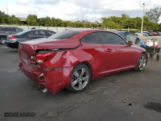 2010 Lexus IS 250C with VIN JTHFF2C27A2512196, listed as a Copart auction lot 84708654 with 148,995 mi miles and Salvage Title. Bid and sale history available at carsss.com. Image 3.