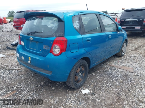 2009 Chevrolet Aveo 2LT with VIN KL1TG66E59B354684, listed as a IAAI auction lot 42291322 with 174,289 mi miles and . Bid and sale history available at DreamBid. Image 4.