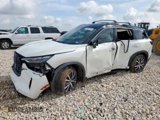2024 Infiniti QX60 Autograph with VIN 5N1DL1HU9RC341216, listed as a Copart auction lot 64002005 with 25,718 mi miles and Salvage title. Bid and sale history available at DreamBid. Image 1.