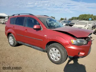 2011 Mitsubishi Outlander ES with VIN JA4AS2AW5BU034308, listed as a Copart auction lot 71497904 with 183,204 mi miles and Salvage Title. Bid and sale history available at carsss.com. Image 4.
