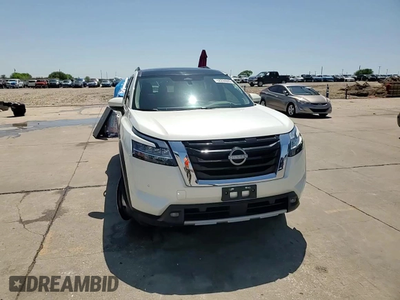 2023 Nissan Pathfinder Platinum with VIN 5N1DR3DK6PC219232, listed as a Copart auction lot 52294885 with 24,498 mi miles and Salvage title. Bid and sale history available at DreamBid. Image 15.